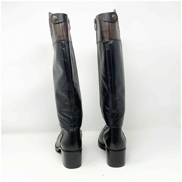 VINCE CAMUTO Duke Leather Riding Boots Heeled Knee Boots Size 6.5 - Picture 4 of 11